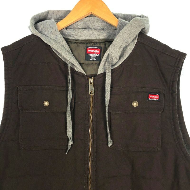 古着 Wrangler フード付 ジップアップベスト | Flamingo Online 古着屋