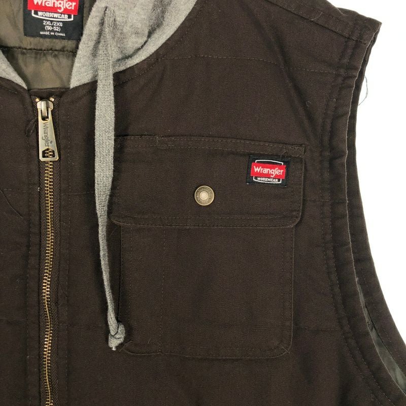 古着 Wrangler フード付 ジップアップベスト | Flamingo Online 古着屋