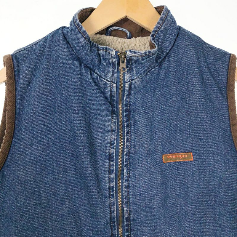 古着 Wrangler 裏ボア デニムベスト | Flamingo Online 古着屋