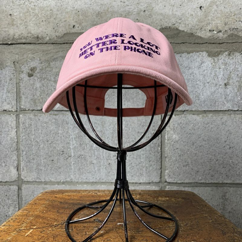 こむぎ　ホワホワさん帽子（ミント）（ピンク） FAFATT パステルピンク ロゴキャップ | Flamingo Online 古着屋