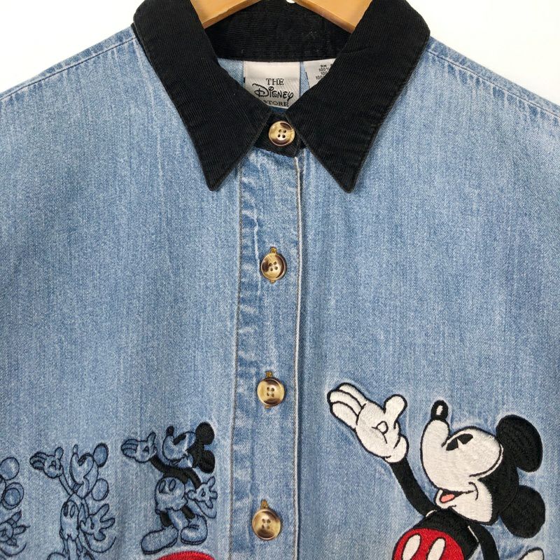 古着 Disney ミッキー刺繍 デニムワンピース | Flamingo Online 古着屋
