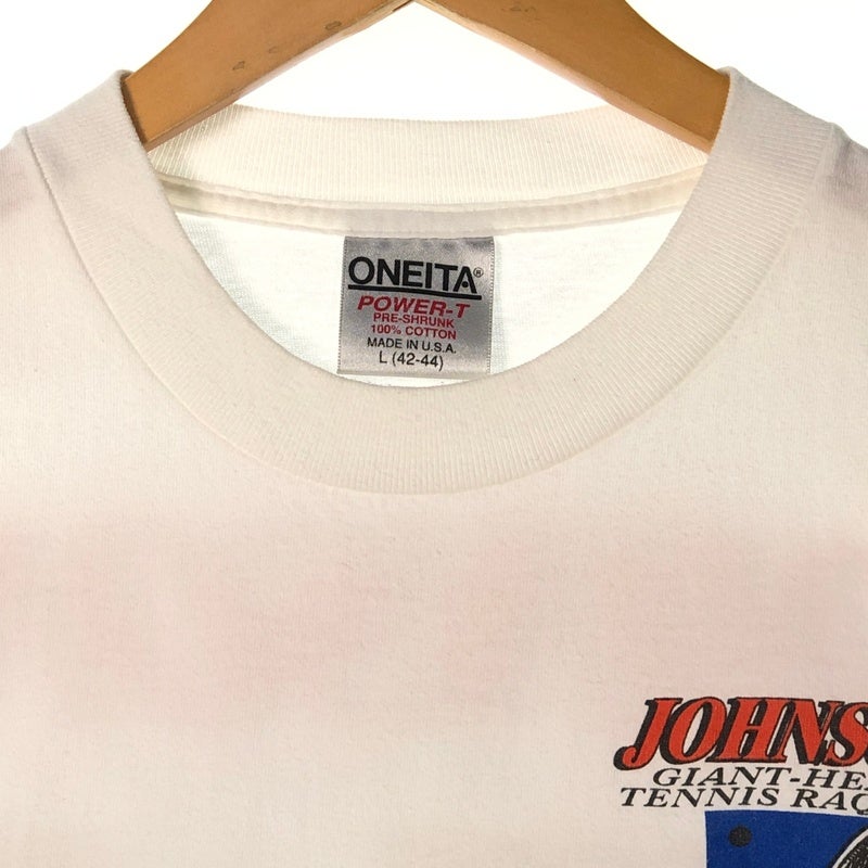 激レア　90s usa製ONEITA SLAP magazineロゴ Tシャツ 古着 90s USA製 ONEITA テニスプリントTシャツ | Flamingo Online 古着