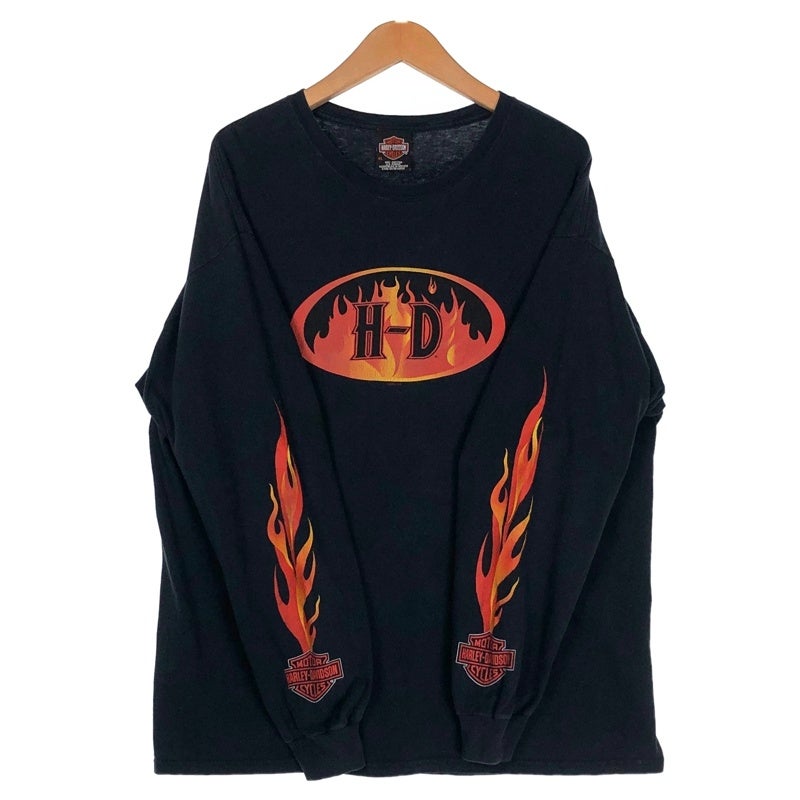 古着 HARLEY-DAVIDSON フレイムプリント ロンT | Flamingo Online 古着