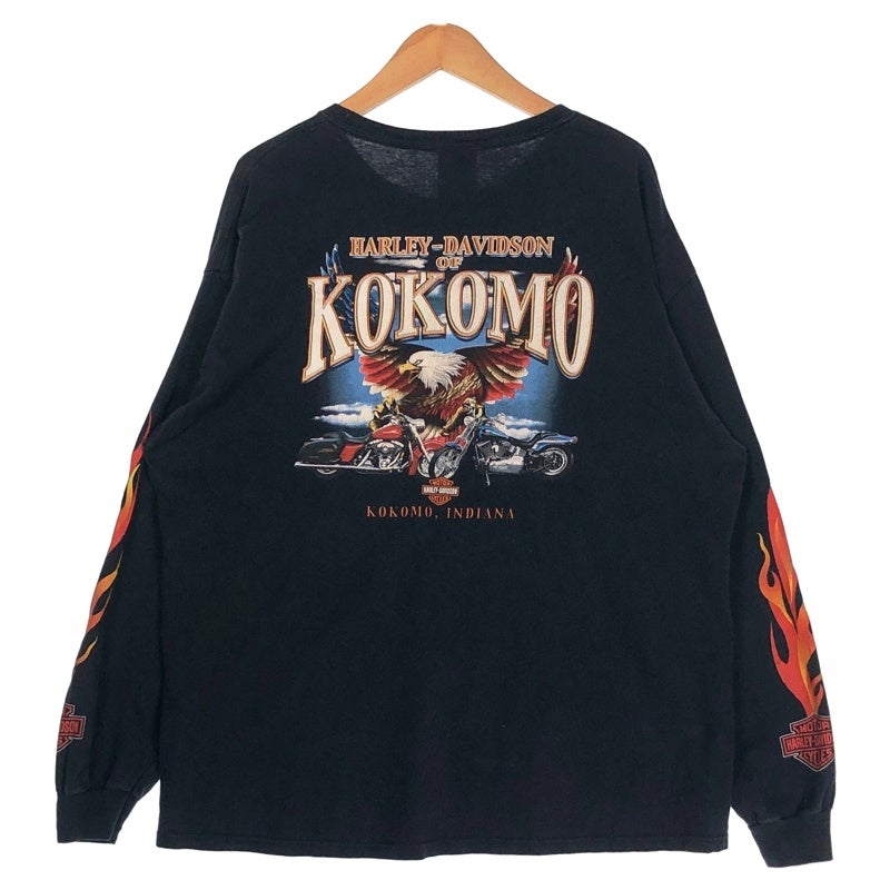 け*ん様 Harley-Davidson ロンT フレイムプリント シングルステ 古着 HARLEY-DAVIDSON フレイムプリント ロンT | Flamingo Online 古着