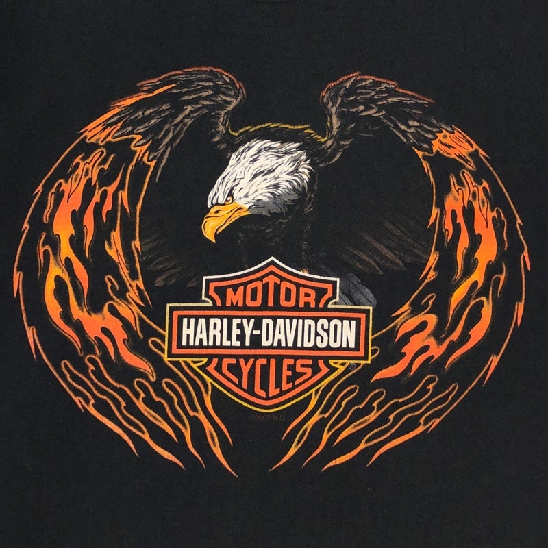 古着 USA製 HARLEY-DAVIDSON イーグルTシャツ | Flamingo Online 古着