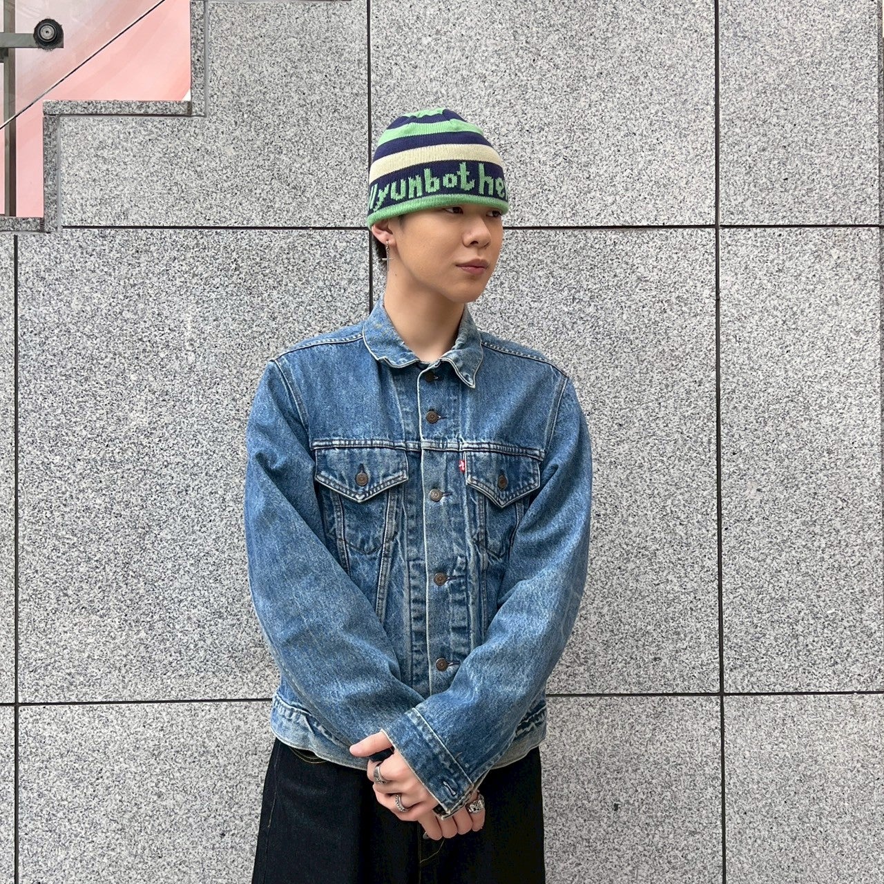グレー ニットキャップ | Flamingo Online 古着屋フラミンゴ