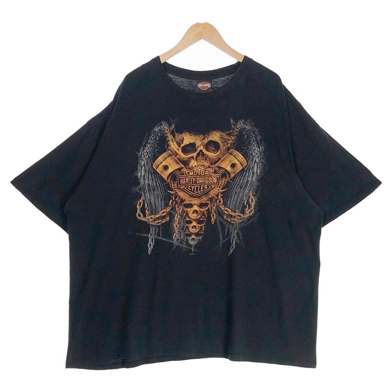 古着 Tシャツ 新品あり バイク モーターサイクル プリントTシャツ メンズXL 古着 ブラック 黒