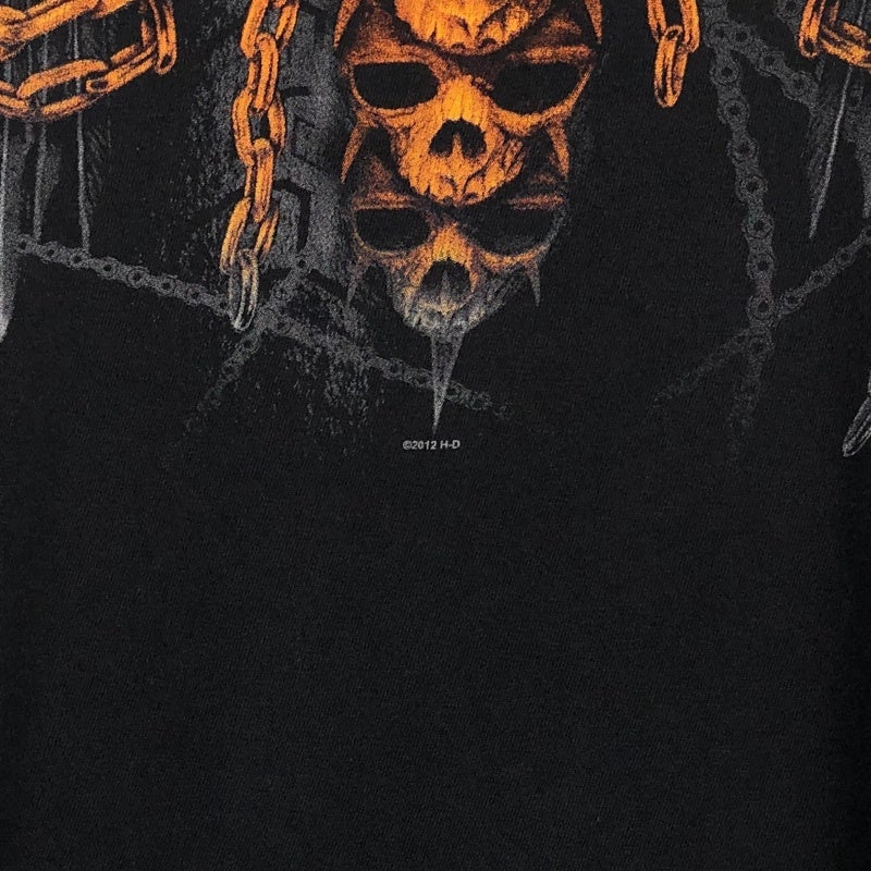 古着 HARLEY-DAVIDSON スカル プリント Tシャツ | Flamingo Online