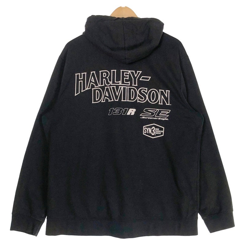 古着 HARLEY-DAVIDSON スクリーミンイーグル ジップアップ スウェット