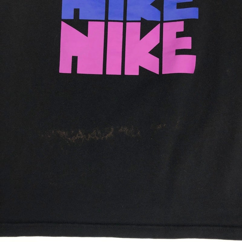 00s NIKE ゴツナイキ Tシャツ 古着 カマボコ ロゴプリント 灰黒 XL Old nike カマボコ ナイキ デザイン 00 sナイキ カマボコNIKE Tシャツ