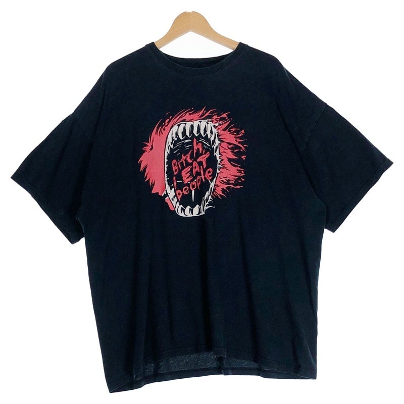 8SM2 CROSS&amp;STITCH フロントプリントTシャツ　ネイビー　L 古着 8SM2 CROSS&STITCH フロントプリントTシャツ ネイビー L 古着の通販は