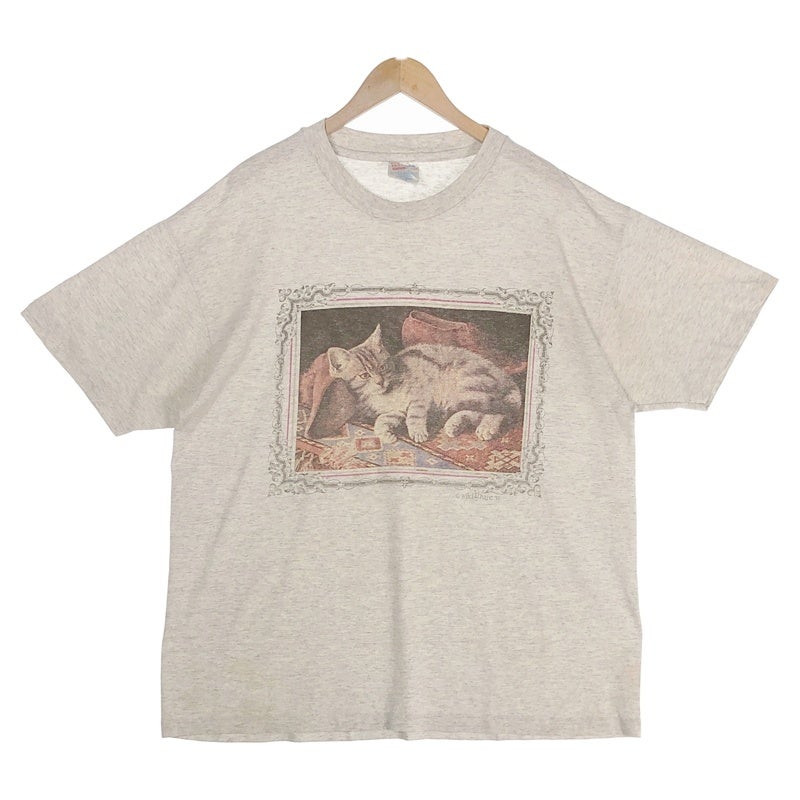 90s USA製 ネコプリント Tシャツ