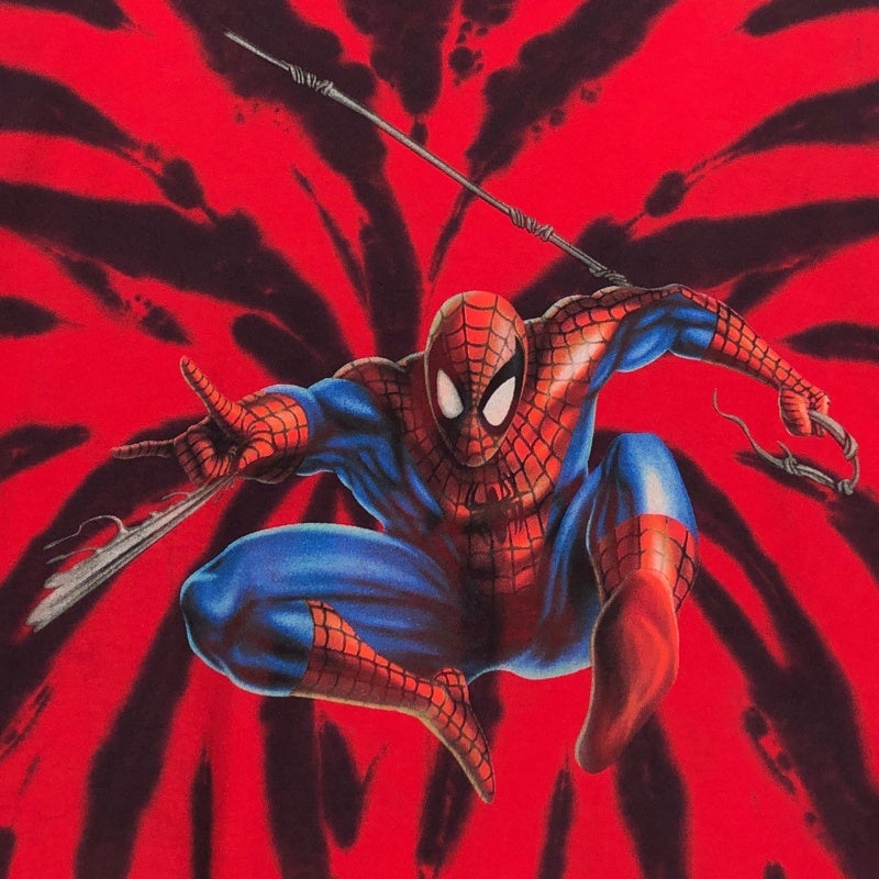【激レア】キャプテンアメリカ・スパイダーマンT USA製 1997 L 古着 90s USA製 THE SPIDERMAN タイダイTシャツ | Flamingo Online