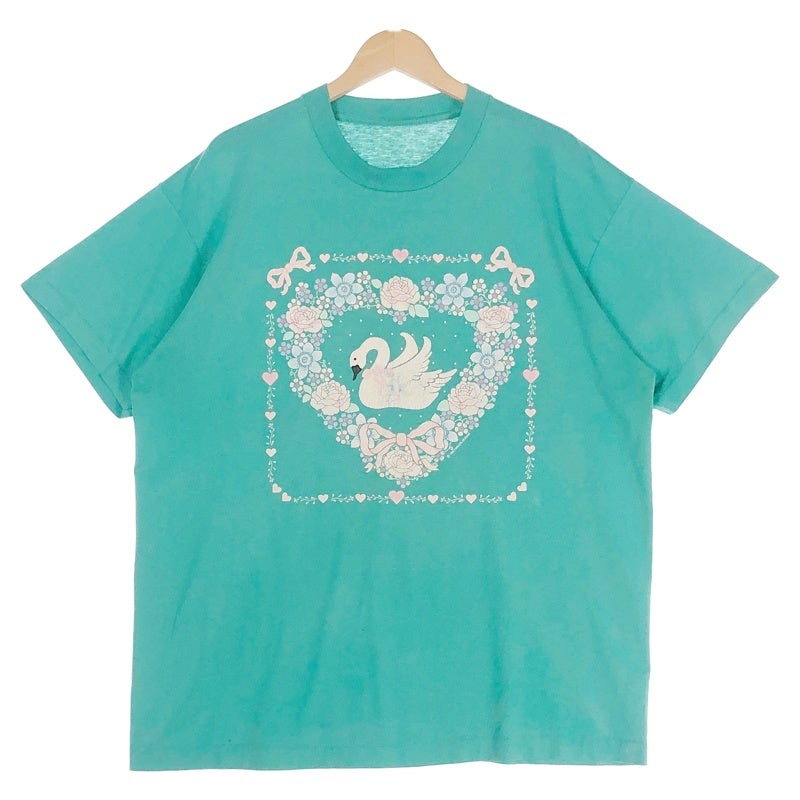 古着 80s 白鳥プリント Tシャツ | Flamingo Online 古着屋フラミンゴ