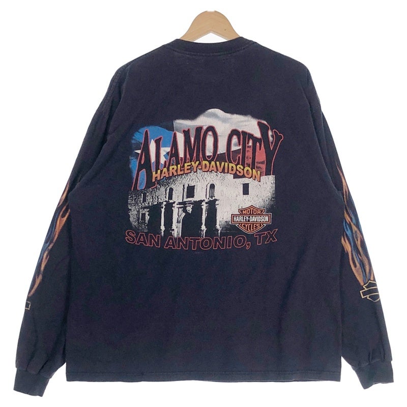 古着 HARLEY-DAVIDSON ファイヤーパターン ロングTシャツ | Flamingo