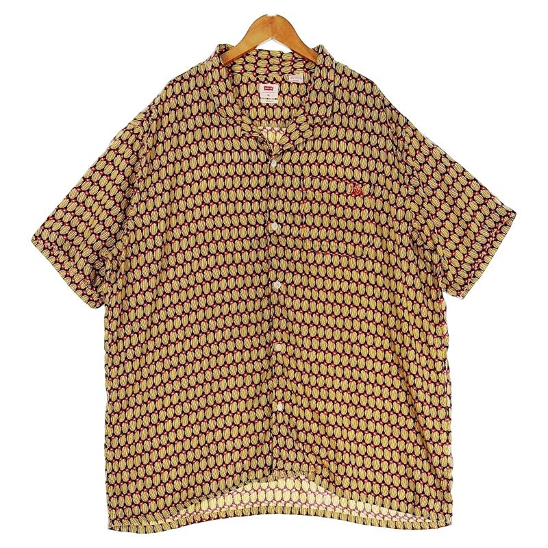 古着 Levi's オープンカラー 総柄 半袖シャツ