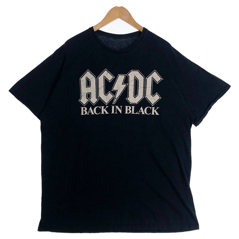 Tシャツ　AC/DC ヴィンテージ　ロゴプリント　黒　Mサイズ 古着 AC/DC BACKINBLACK バンドTシャツ | Flamingo Online 古着屋