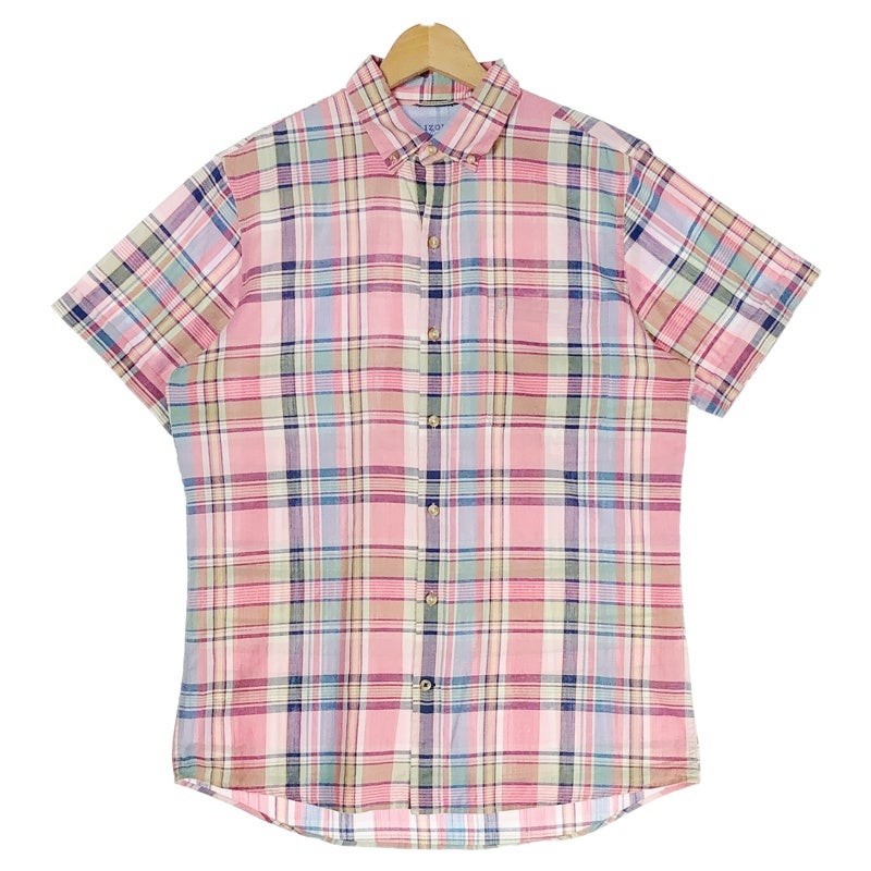 古着 IZOD マドラスチェック 半袖シャツ | Flamingo Online 古着屋