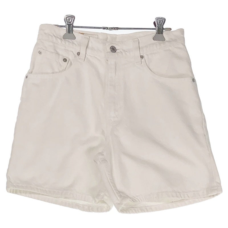 Levis 550 ショーツ 白 リーバイス 550 ホワイト W33 古着 Levi's 550 ホワイトデニム ショートパンツ | Flamingo Online