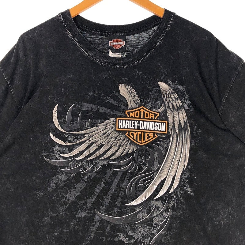 HARLEY-DAVIDSON スカル ロゴ プリントTシャツ | Flamingo Online 古着