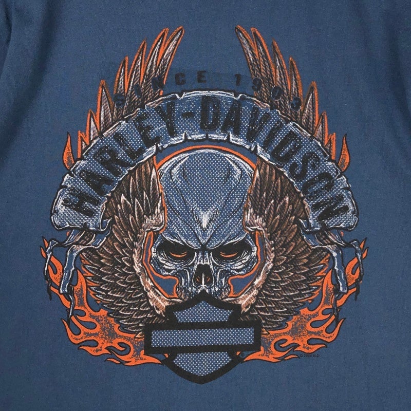 HARLEY-DAVIDSON スカル ファイヤー Tシャツ | Flamingo Online 古着屋