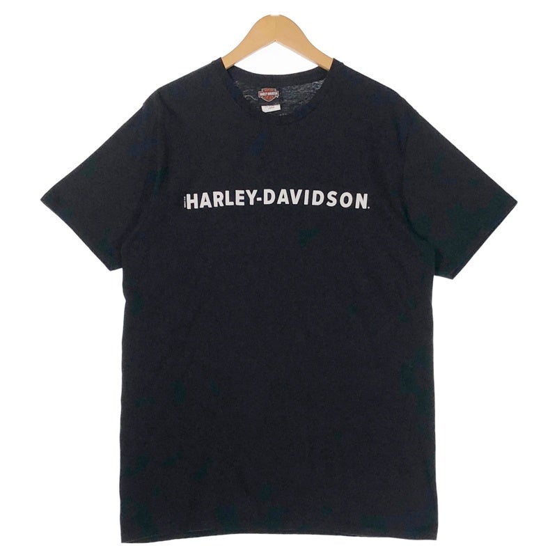 Harley-Davidson ハーレー Tシャツ USA製 両面 フェード 黒 HARLEY-DAVIDSON ロゴ フェード Tシャツ | Flamingo Online 古着屋