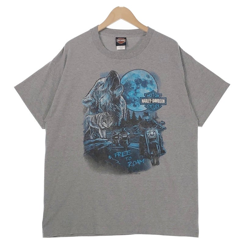 HARLEY-DAVIDSON オオカミプリント ディーラー Tシャツ | Flamingo