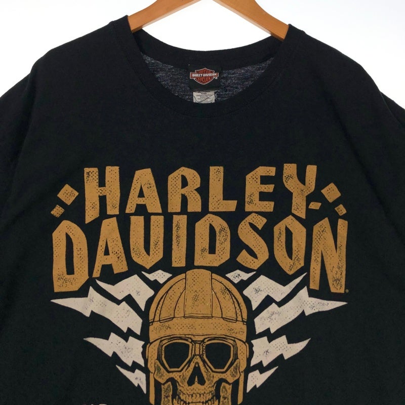 HARLEY-DAVIDSON WORLDS FINEST スカル プリントTシャツ | Flamingo