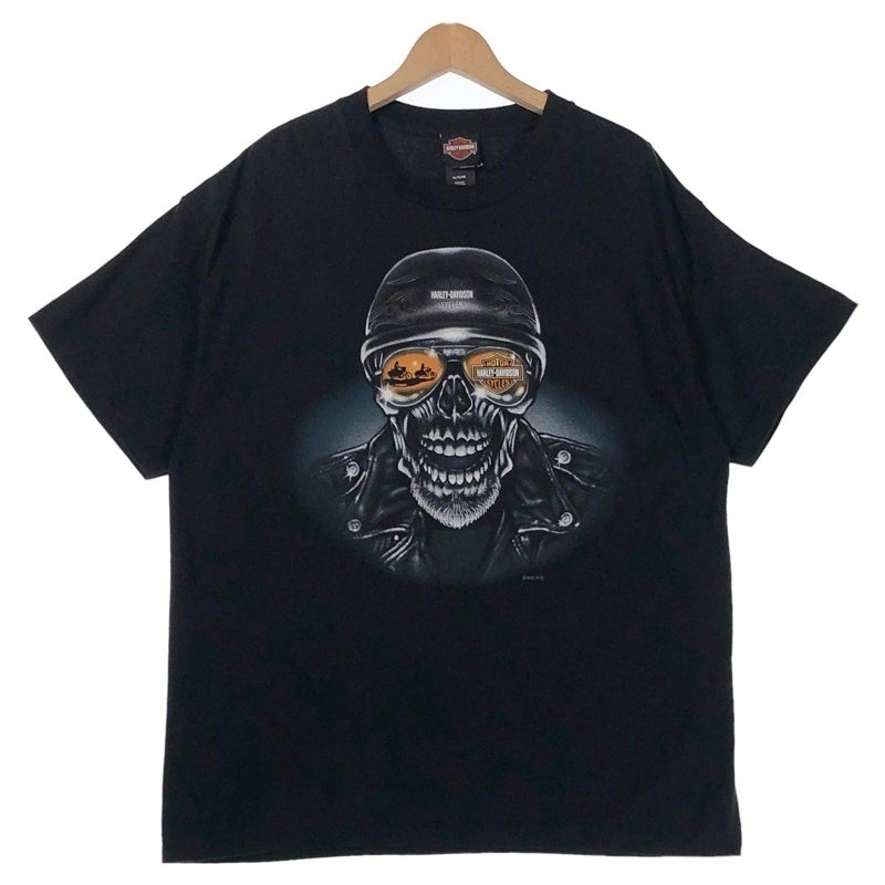 HARLEY-DAVIDSON スカル バイカー風 ロゴ Tシャツ | Flamingo Online