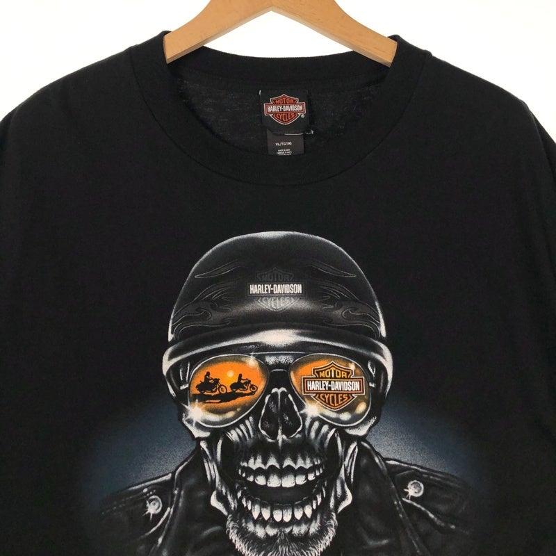 HARLEY-DAVIDSON スカル バイカー風 ロゴ Tシャツ | Flamingo Online