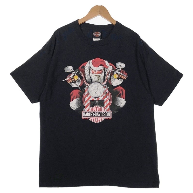 green様90s ハーレーダビッドソン Tシャツ サンタクロース USA製 M HARLEY-DAVIDSON サンタクロース ロゴ Tシャツ | Flamingo Online 古着