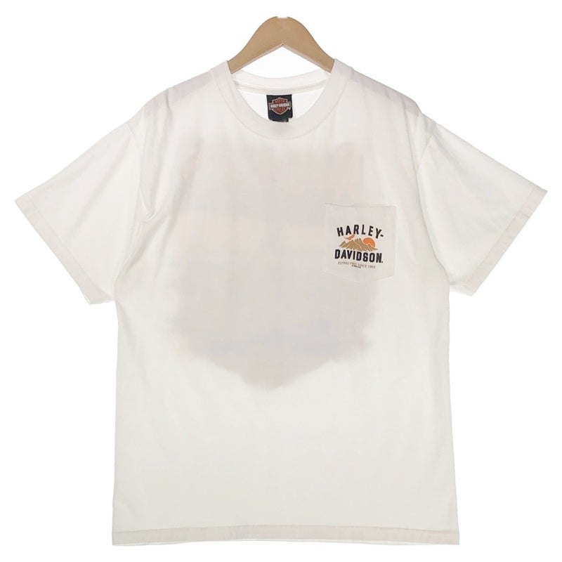 HARLEY-DAVIDSON 胸ポケット付 ALABAMAディーラー プリントTシャツ