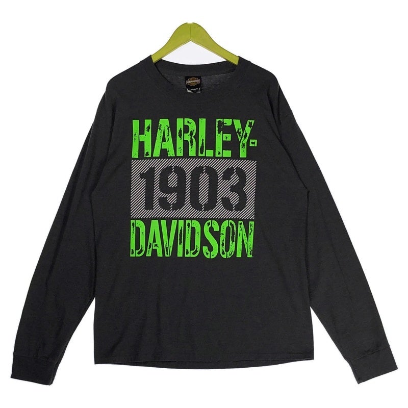 HARLEY-DAVIDSON ナンバリング ロゴプリント ロンT | Flamingo Online