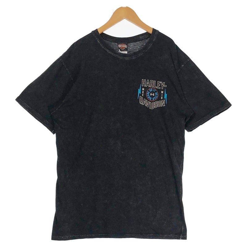 HARLEY-DAVIDSON BISKY イーグルバックプリント フェードTシャツ