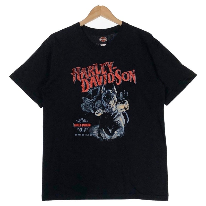HARLEY-DAVIDSON サウスダコタ ドーベルマン プリントTシャツ