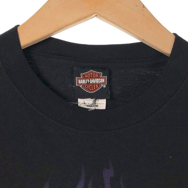 HARLEY-DAVIDSON リーパー系 ファイヤー カウスカルプリント ロンT