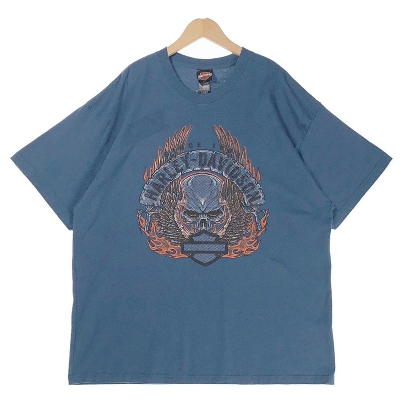 HARLEY-DAVIDSON スカル OceanState プリントTシャツ | Flamingo