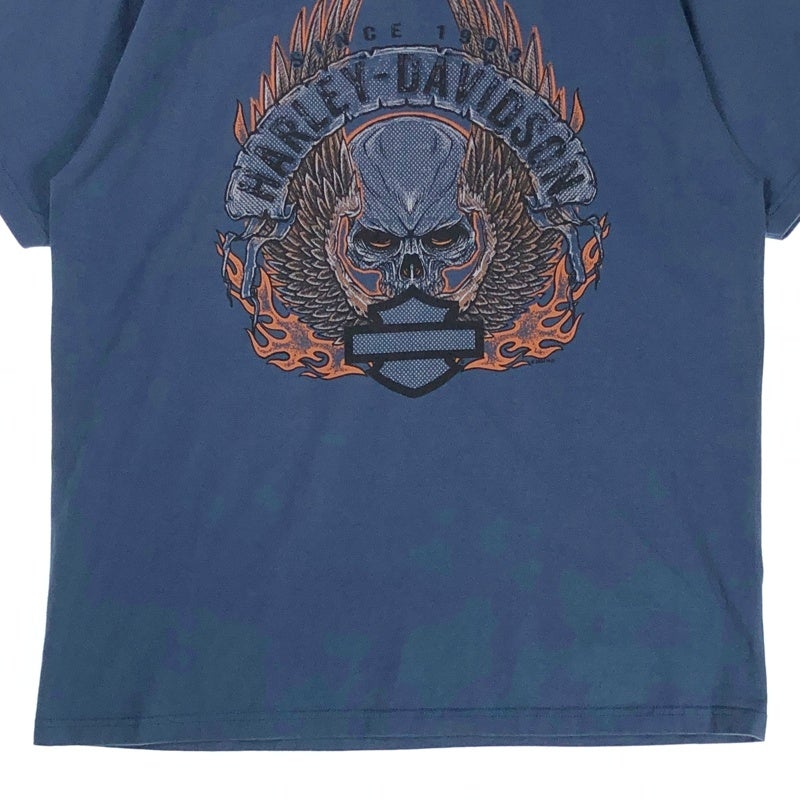 HARLEY-DAVIDSON スカルファイヤー クラシックヴィンテージ プリントT