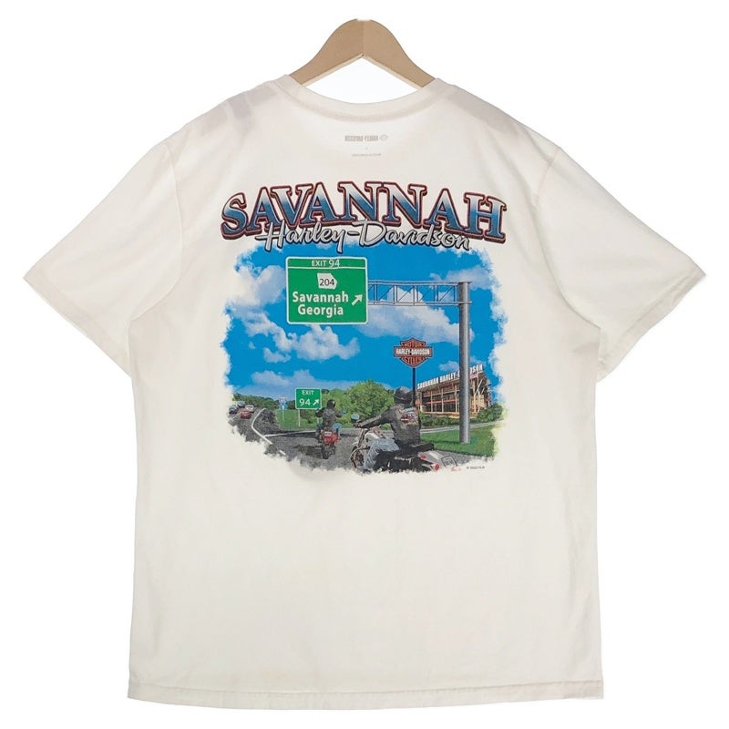 Harley-Davidson Savannah Tシャツ XL HARLEY-DAVIDSON イーグル Savannah バックプリントTシャツ | Flamingo
