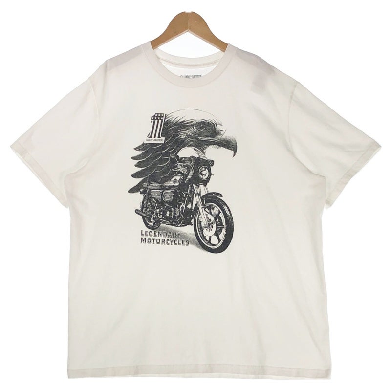 HHARLEY-DAVIDSON イーグル バック無地 プリントTシャツ | Flamingo