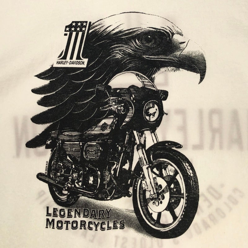 HARLEY-DAVIDSON イーグルプリント コロラド州 ディーラー Tシャツ
