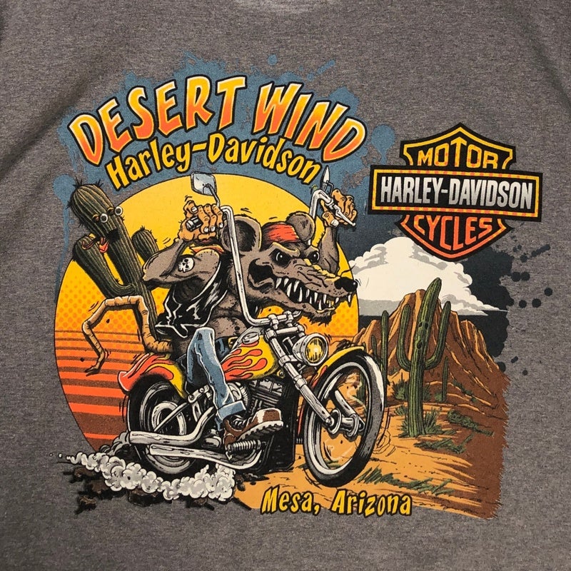 HARLEY-DAVIDSON スカル コヨーテプリントTシャツ | Flamingo Online