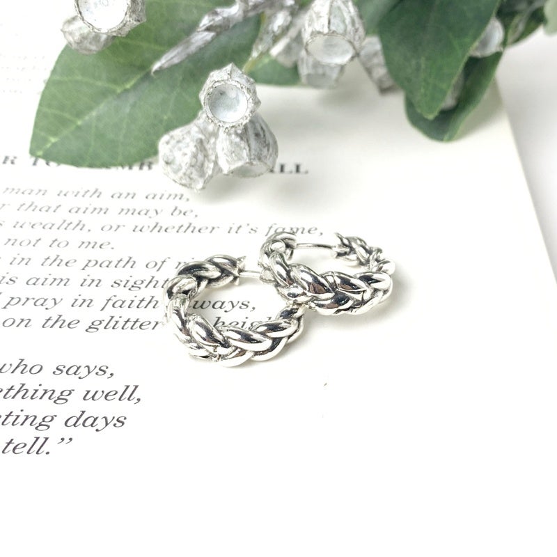 silver925 ツイストフープ ピアス | Flamingo Online 古着屋フラミンゴ