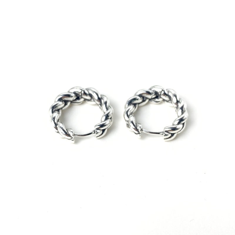 silver925 ツイストフープ ピアス | Flamingo Online 古着屋フラミンゴ
