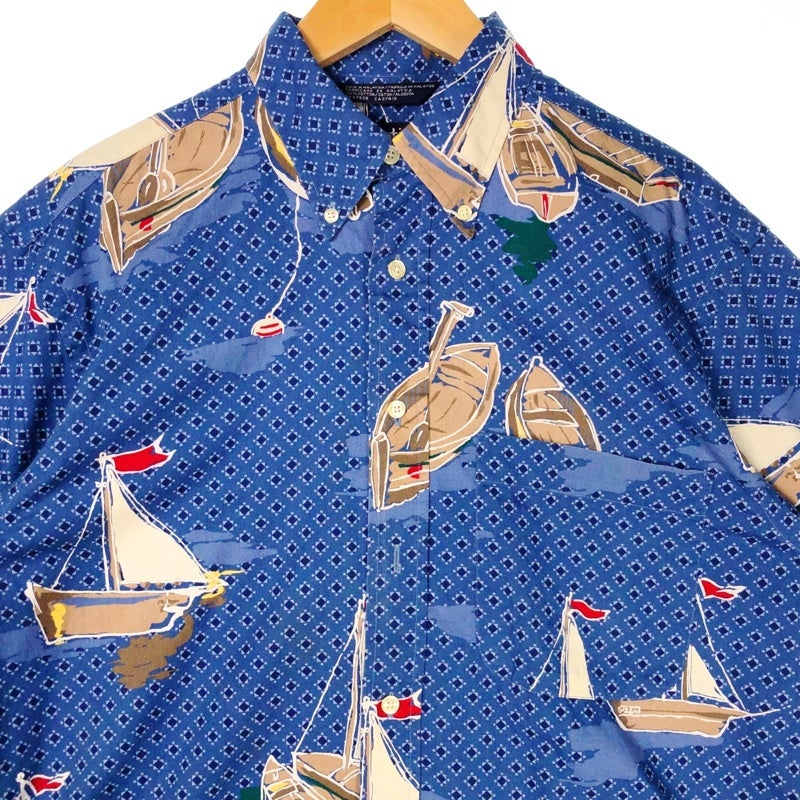 古着 NAUTICA マリン ヨット柄 半袖シャツ | Flamingo Online 古着屋