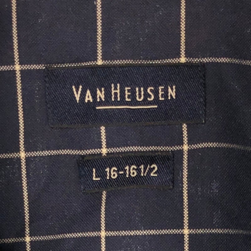 古着 VAN HEUSEN ウィンドウペンチェック ボタンダウンシャツ