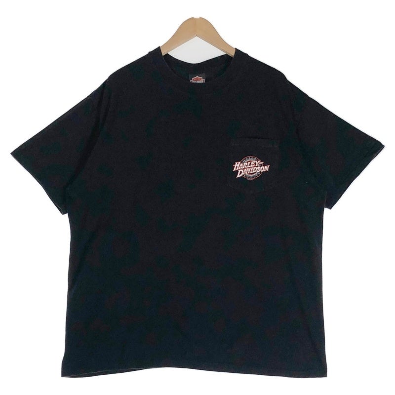 古着 HARLEY-DAVIDSON 胸ポケット BikerBods ディーラー Tシャツ