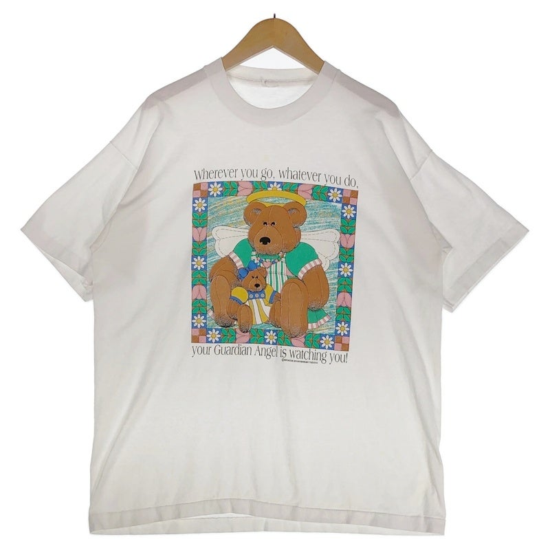 古着 90s テディベア メッセージプリント Tシャツ | Flamingo Online