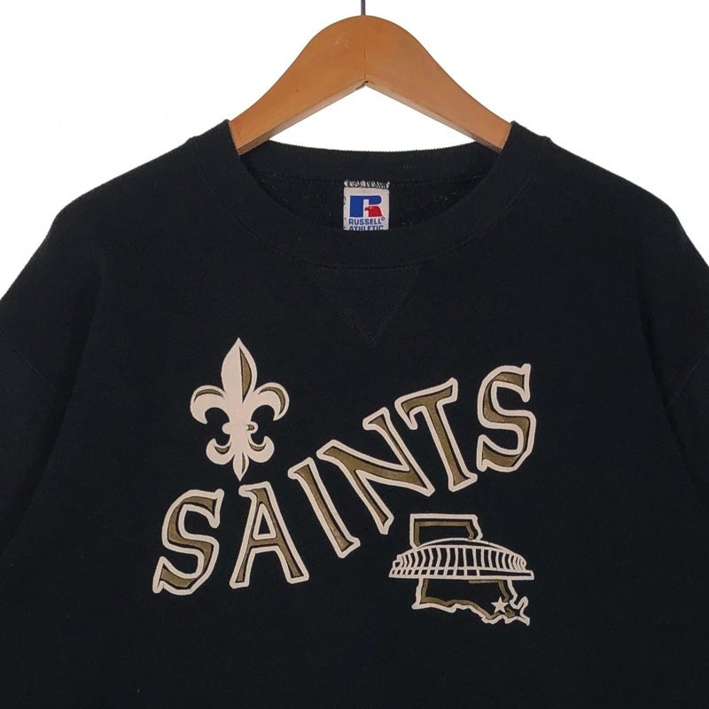 古着 90s USA製 RUSSELL SAINTS チームロゴプリント スウェット