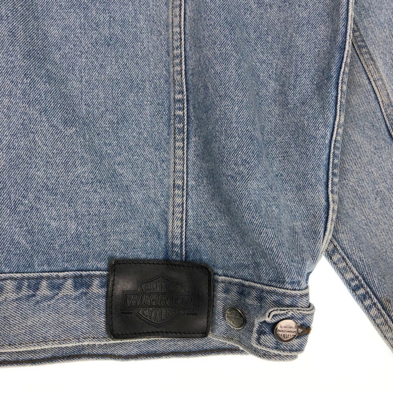 古着 HARLEY-DAVIDSON ワンポイントロゴ デニムジャケット | Flamingo